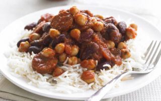 Quick-bean-chorizo-chilli for one