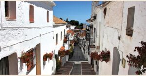 Narrow Street in Old Town Andalucia Spain