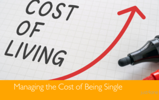 Graph showing the cost of living for single people