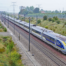 Eurostar Train Travelling across Europe